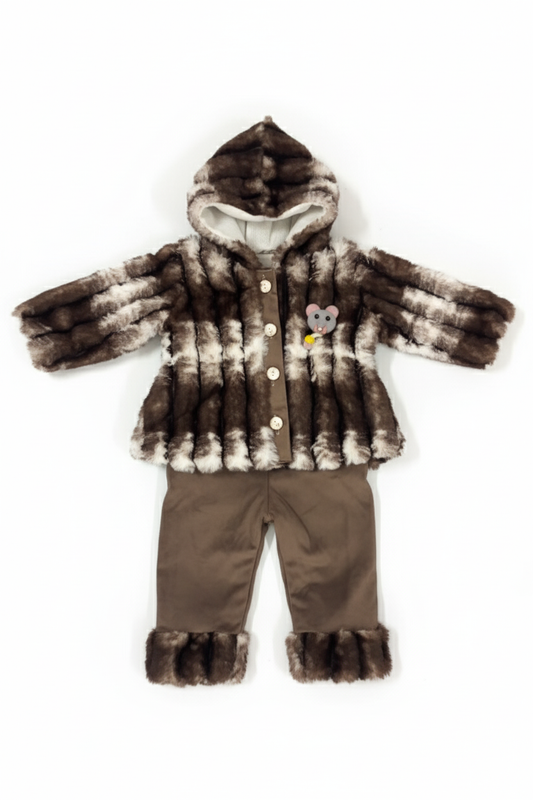 Baby Winter Faux Fur Suit
